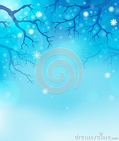 Winter theme background 1 Vector Illustration