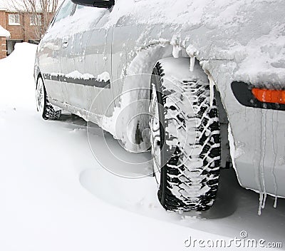 Winter Tires Stock Photo