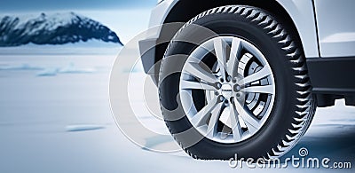 Winter tires for the car Stock Photo
