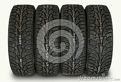 Winter tires Stock Photo