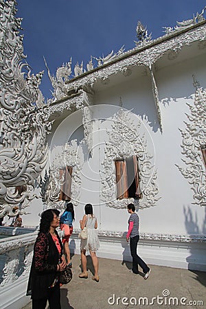 Winter, tourism, sky, tourist, attraction, tree, building, snow, freezing, temple, travel, vacation, frost, ice, place, of, worshi Editorial Stock Photo