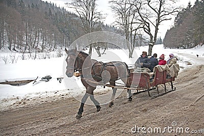 Winter tradition in Romania Editorial Stock Photo