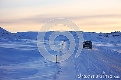 Winter travel Stock Photo