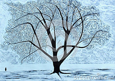 Winter Tree Stock Photo