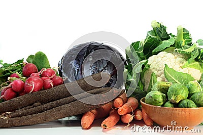 Winter vegetables Stock Photo