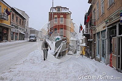 Winter in Veliko Tarnovo Editorial Stock Photo