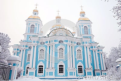 Winter view of Nicolsky Sobor Stock Photo