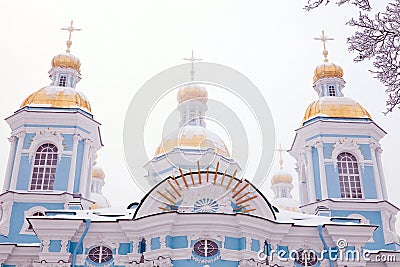 Winter view of Nicolsky Sobor Stock Photo