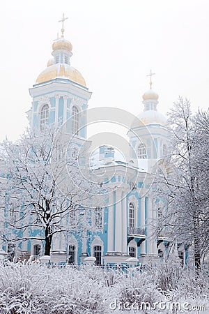 Winter view of Nicolsky Sobor Stock Photo