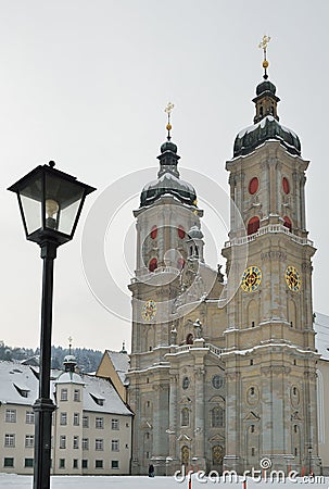 Winter view of St. Gallen Stock Photo