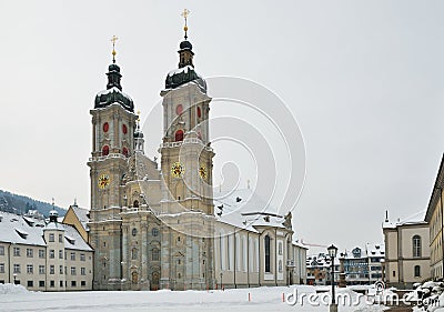 Winter view of St. Gallen Stock Photo