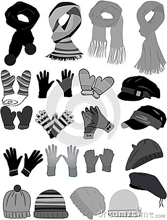 Winter wardrobe-icon vector Vector Illustration