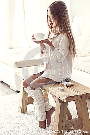 Winter weekend Stock Photo