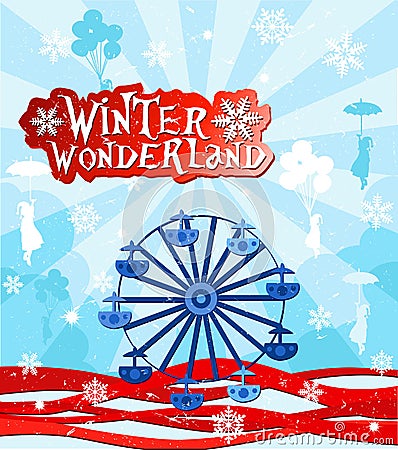 Winter wonderland Vector Illustration