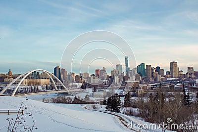 Winter Wonderland In Edmonton Stock Photo