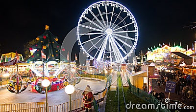 Winter Wonderland in London Editorial Stock Photo