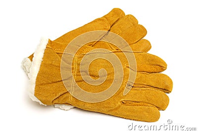 Winter Work Gloves Stock Photo