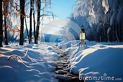 Winters enchantment The irresistible charm of a winter day Stock Photo