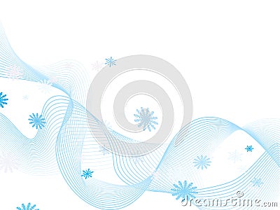 Wintery flow Vector Illustration