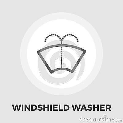 Wiper icon flat Vector Illustration