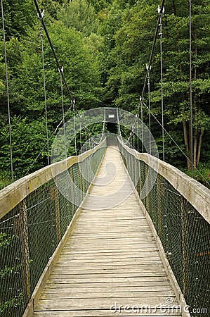 Wire bridge Stock Photo