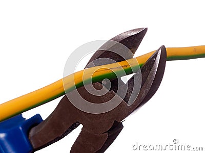 Wire cutters Stock Photo