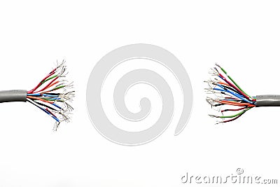 Wire ends Stock Photo