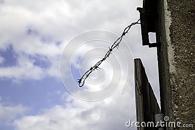 Wire fencing Editorial Stock Photo