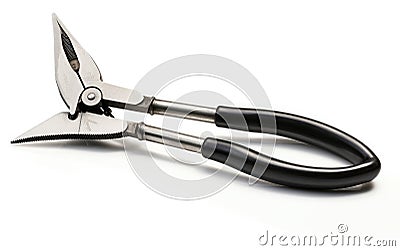 Wire Nippers on White Background Stock Photo