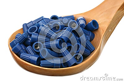 Wire nuts Stock Photo