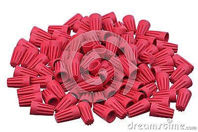 Wire nuts Stock Photo