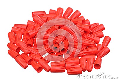 Wire nuts Stock Photo