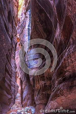 Wire Pass Slot Canyon Stock Photo