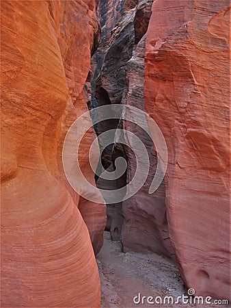 Wire Pass Slot Canyon Stock Photo