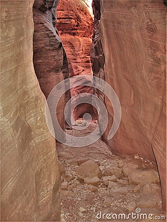 Wire Pass Slot Canyon Stock Photo