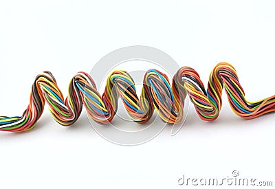 Wire spiral Stock Photo