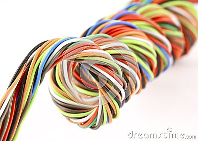 Wire spiral Stock Photo