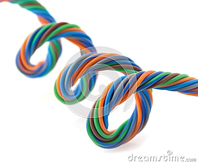 Wire spiral Stock Photo