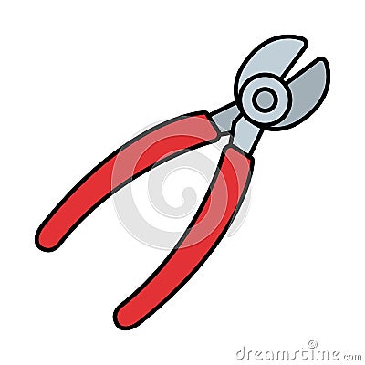 Wire strippers tool icon Vector Illustration