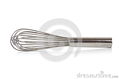 Wire Whisk or Whip on White Stock Photo