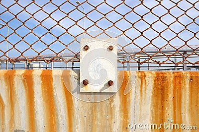 Wired fence Stock Photo
