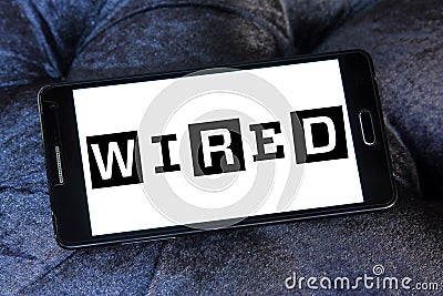 Wired magazine logo Editorial Stock Photo