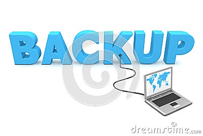 Wired to Backup Stock Photo