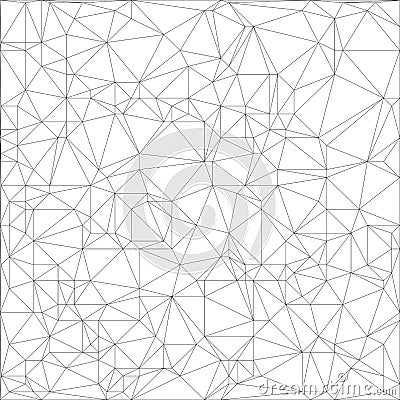Wireframe polygonal abstract mesh. Vector Polygon which consist of triangles. Vector Illustration