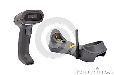 Wireless bar code reader Stock Photo