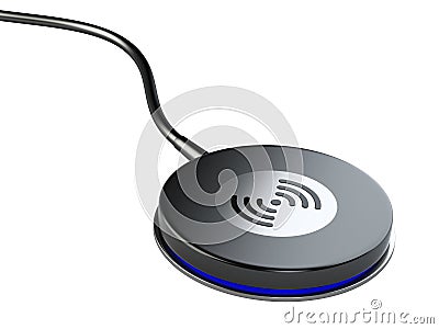 Wireless charger station pad Stock Photo