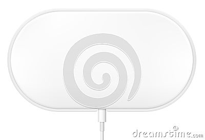 Wireless Charging mockup. Vector Illustration