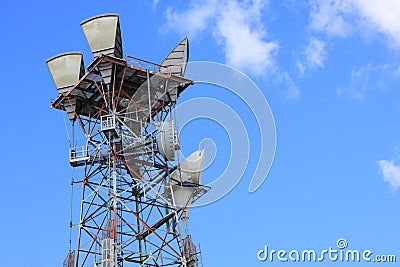 Wireless Communications Tower Stock Photo