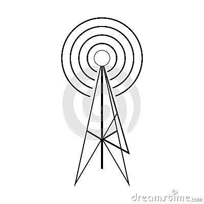 Wireless connection icon, isometric 3d style Vector Illustration