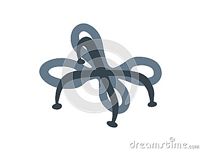 Wireless drone fly gadget for rest, transport, video. Vector Illustration